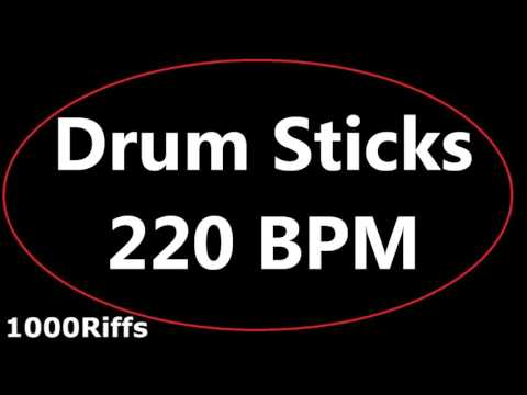 Drum Sticks Metronome : 220 BPM - Beats Per Minute