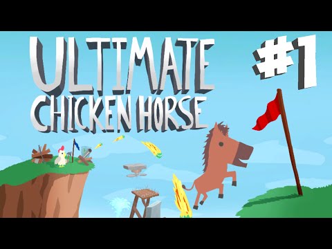 Stumpt Plays - Ultimate Chicken Horse - #1 - Party Mode (4 Player Gameplay) - YouTube