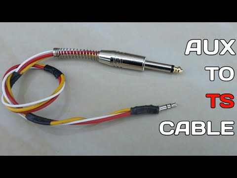 3.5mm to 1/4 inch TS Audio Cable| TRS to TS| Aux to Ts Adapter