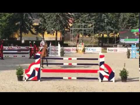 CSI**-W Bábolna 2017 - Markus Saurugg & Texas I (1st place, 1,40m)