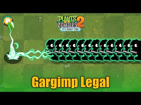 1 Plants Max Level Power Up Vs 100 Gargimp Legal - Plants Vs Zombies 2