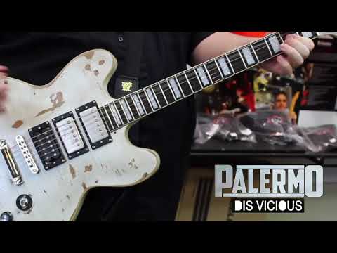 Immagine Palermo DIS VICIOUS 2018 Tommy Henriksen / Alice Cooper / Hollywood Vampires White Relic w/ 335 Case - 12