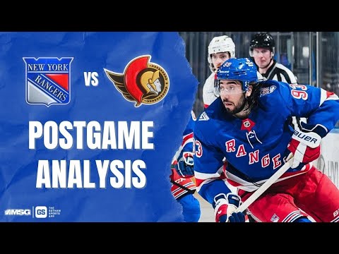 Sens Defeat Rangers 8-4 At The Garden | New York Rangers