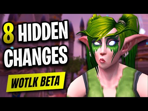 8 UNEXPECTED Things in the Classic WotLK Beta - HIDDEN New Changes & Updates