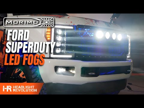 Blackout LED Projector Fog Lights for the 17-19 Ford F350 Super Duty