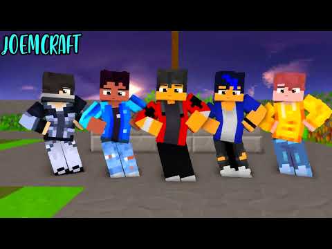 JoemCraft - APHMAU BOY FRIENDS CREW | CHICKEN WINGS  MEME | HERO TONIGHT DANCE - Minecraft Animation