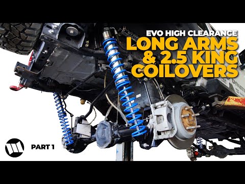 Jeep JL Wrangler Coilover Suspension with High Clearance Long Arm Installation by EVO - PART 1