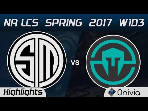 TSM vs IMT Highlights Game 1 NA LCS Spring 2017 W1D3 Team Solo Mid vs Immortals
