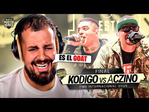 SE NECESITA MÁS QUE RAPEAR BIEN PARA GANARLE A MAU | REACCIÓN  a ACZINO vs KODIGO #FMSINTERNACIONAL