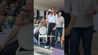 Carla Bruni Sarkozy et sa fille Giulia lors du jumping Eiffel 2025. #people #sarkozy #carlabruni