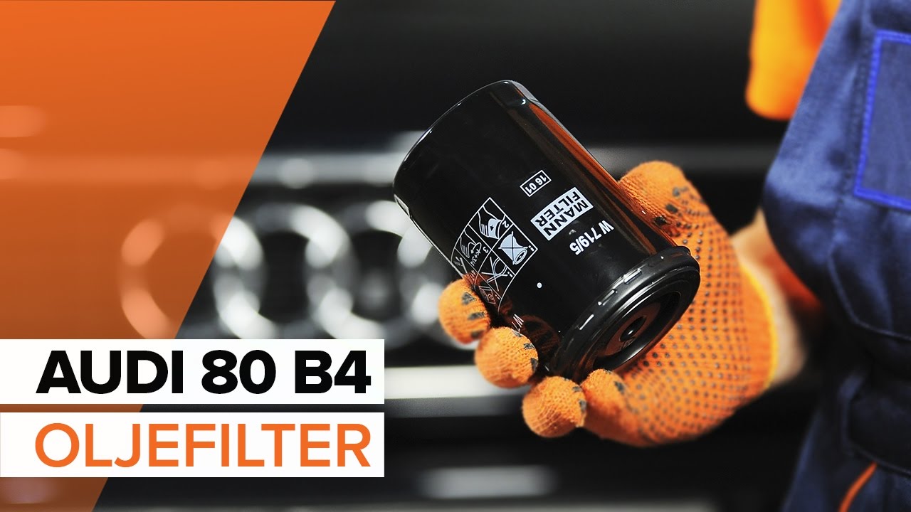 Byta motorolja och filter på Audi 80 B4 – utbytesguide