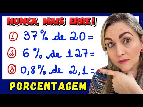 PORCENTAGEM!! EXPLICAÇÃO PASSO A PASSO! VOCÊ PODE ESTAR SENDO ENGANADO!! 📚🚀