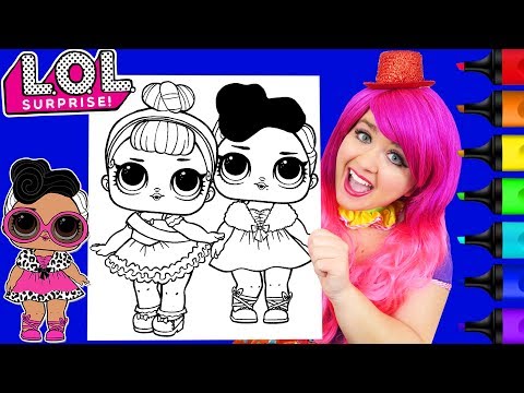Coloring LOL Surprise Dollface & Miss Baby Coloring Page Prismacolor Pencils | KiMMi THE CLOWN Video