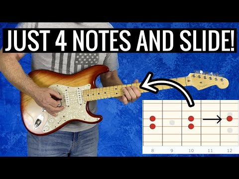 Have More FUN Soloing On Guitar // Using 4 NOTES!!!