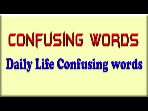 Top 10 daily life confusing word Video