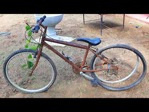 Old and Rusted mountain Bicycle Restoration & Repair