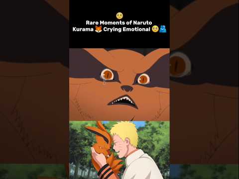 Kurama Crying Rare Moments 🦊🥺 #narutoshippuden #kurama #trendingshorts #entertainment