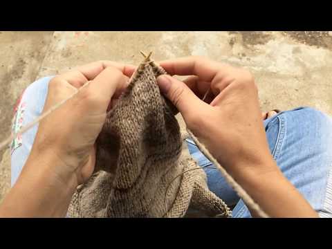 Portuguese knitting - The Knit stitch