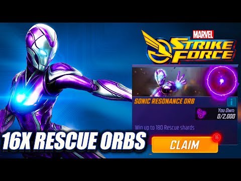 *NEW* 16x RESCUE ORB OPENING & UNLOCK - Marvel Strike Force