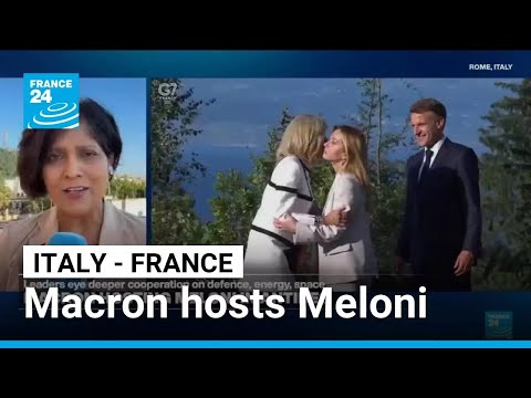 France's Macron hosts Italy's Meloni after Trump rift