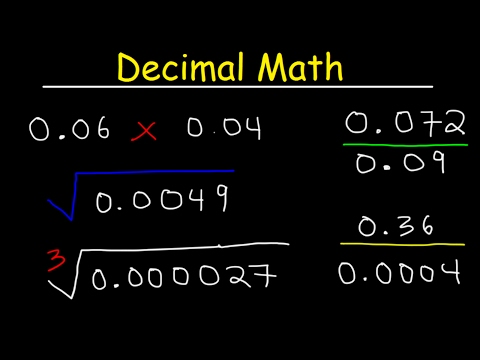 Part of a video titled Multiplying Decimals and Dividing Decimals - The Easy Way! - YouTube