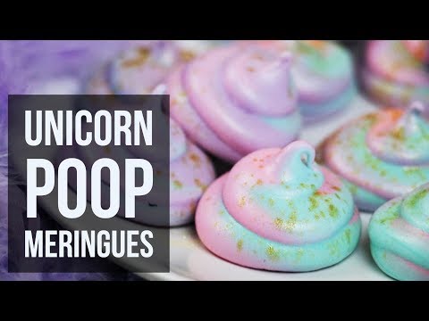 Easy Unicorn Poop Meringues | Low Calorie Dessert Recipe by Forkly