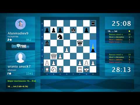Chess Game Analysis: urania anuck7 - Alanmadiev9 : 1-0 (By ChessFriends.com)