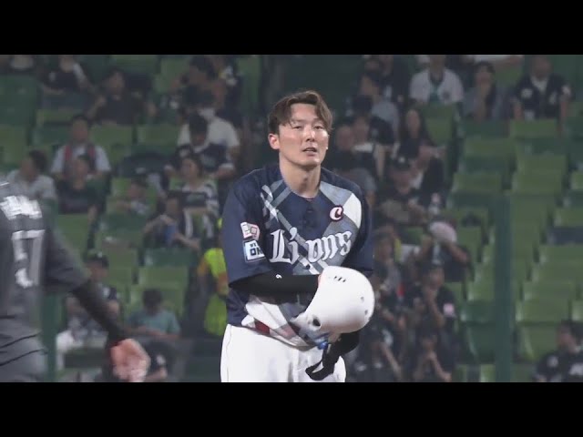 【3回裏】足でチャンスメイク!! ライオンズ・源田壮亮 俊足飛ばして盗塁成功!!  2024年7月5日 埼玉西武ライオンズ 対 千葉ロッテマリーンズ