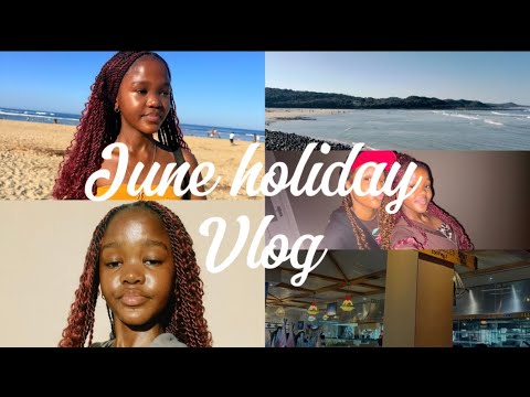 June holiday vlog:hairstyle,eating out,sleepover,beach day,travelling etc| Nesh(SA YouTuber🇿🇦)