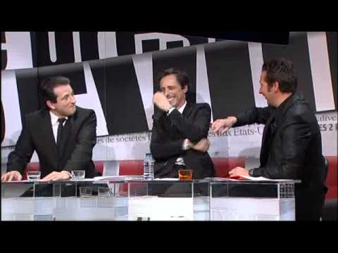 la revue de presse   vidéo débat sarkozy-hollande par laurent gerra et michel guidoni.flv