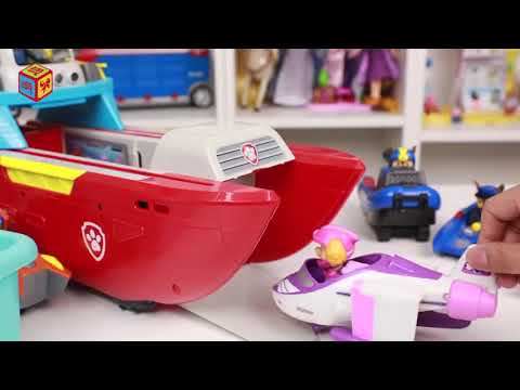 Paw Patrol Toys Sea Patroller Boat with Sea Patrol Ryder ATV Marshall Chase Skye Rubble Vehicle Toys