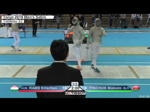 2019 228 T32 12 M S Individual Torun POL WCH 6 PINCHUK BLR vs RABB HUN