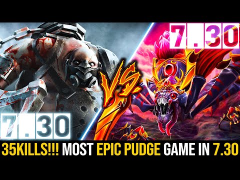OMG 35Kills MOST EPIC Game Pudge Vs Broodmother Mid | Patch 7.30 New UPDATE Pudge still REALLY OP