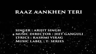 RAAZ AANKHEN TERI Lyrics Video Song | Raaz Reboot | Emraan Hashmi, Kriti Kharbanda, Gaurav Arora