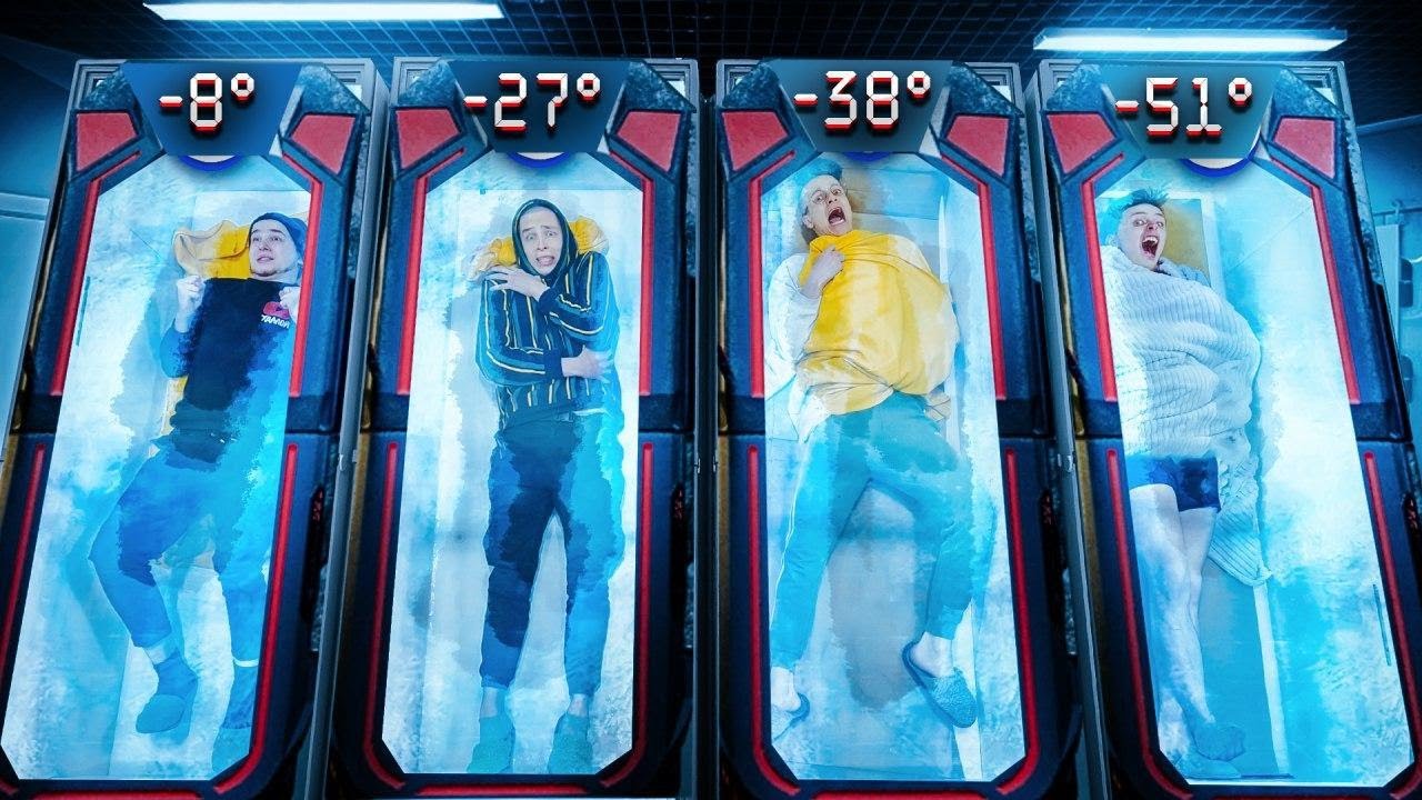 кто ПОСЛЕДНИЙ ВЫЙДЕТ из КРИОКАМЕРЫ, получит СЕКРЕТНЫЙ ПРИЗ! челлендж! (Герасев)