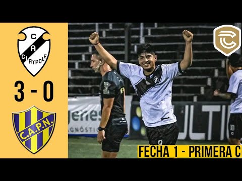Claypole 3-0 Puerto Nuevo / Goles / Torneo Primera C