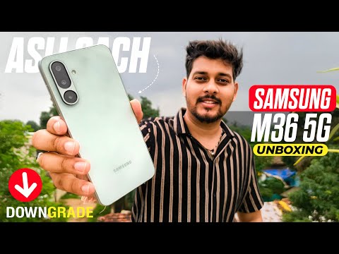 Thumbnail for samsung m36 unboxing & review - 4k video 😱 | samsung galaxy m36 5g camera test