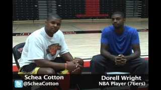 L.A.S: NBA Player Dorell Wright Talks With Schea Cotton