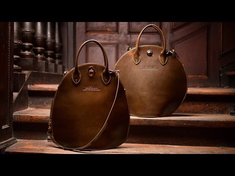 Handmade leather bag production / made in europe / handbag f...