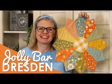 🌼 Make an Easy Dresden Plate into a Cute Centerpiece 😍 Adorable Jolly Bar Dresden