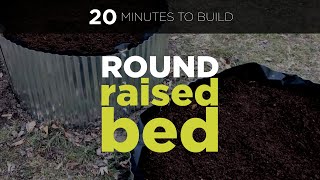 DIY Round Metal Garden Raised Bed Within 30 Minutes