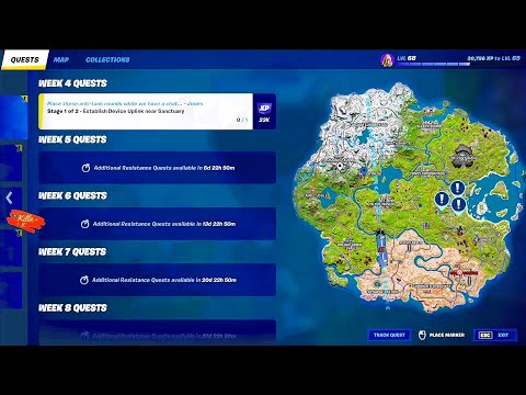 Establish Device Uplink near Sanctuary - Fortnite