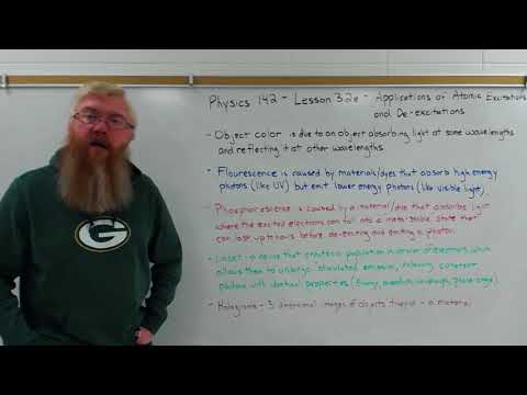 Physics 142 - Lesson 3.2e - Applications of Atomic Excitations and De-Excitations