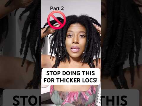 STOP DOING THIS FOR THICKER LOCS | SEMI-FREEFORM LOCS #locs #dreadlocks #dreads #locjourney