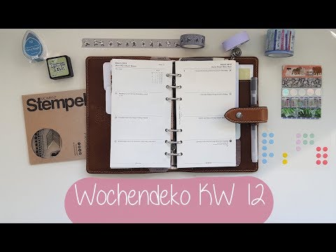 Filofax Wochendeko KW 12