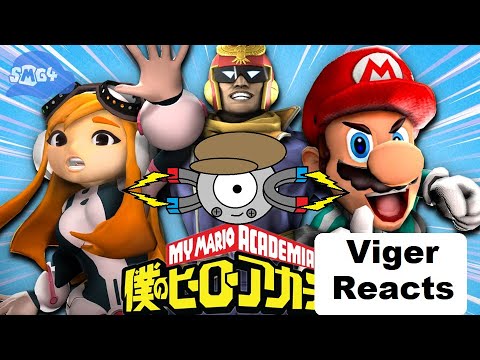 Viger Reacts to SMG4's "My Mario Academia
