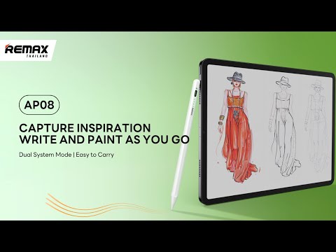 REMAX Stylus Pen AP08 - ปากกาสไตลัส Dual Mode สามารถเปลี่ยนปลายปากกาได้