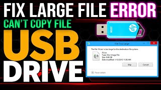 Can’t Copy File to USB Pendrive? Fix File Too Large Error | FAT32 vs NTFS