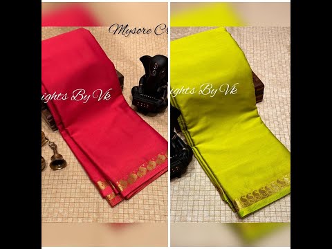 Soft Mysore Crepe Silk Sarees | VG Fashions