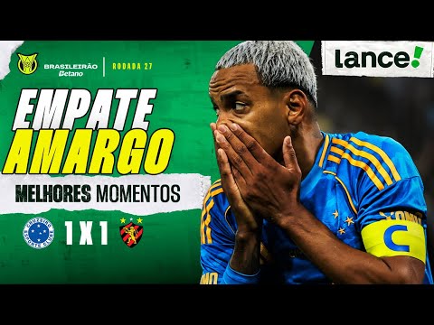 CRUZEIRO 1 x 1 SPORT - MELHORES MOMENTOS - 27ª RODADA - CAMPEONATO BRASILEIRO